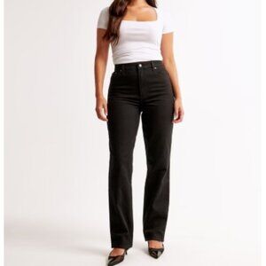 Abercrombie & Fitch Curve Love Ultra High Rise 90s Straight Jean Size 25